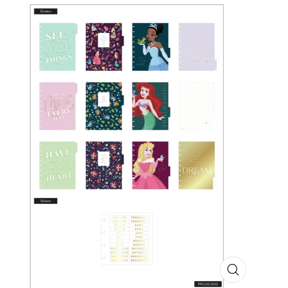 The Happy Planner UNDATED Disney Princess Planner - Picture 2 of 9